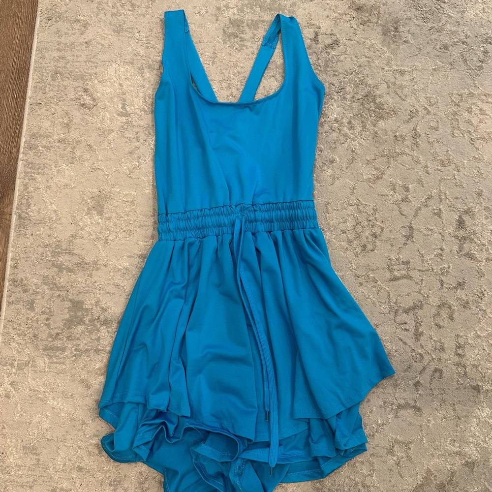 Blue Athletic Romper
